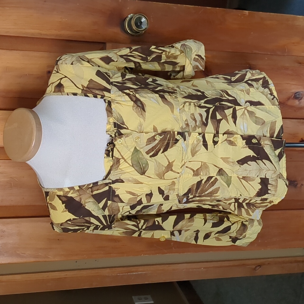 Carribean Joe* ladies L long sleeve/roll up sleeve, square neck, fitted …